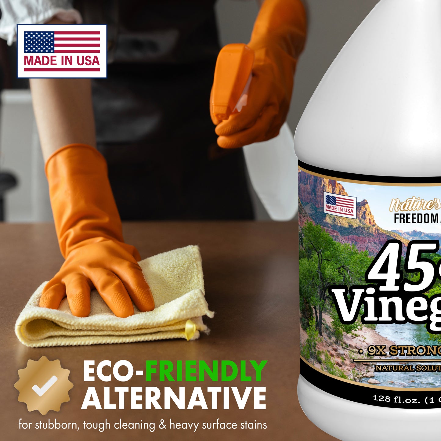 45% High Strength Vinegar (2 Gallons) 9x Strength Multi-Purpose Solution