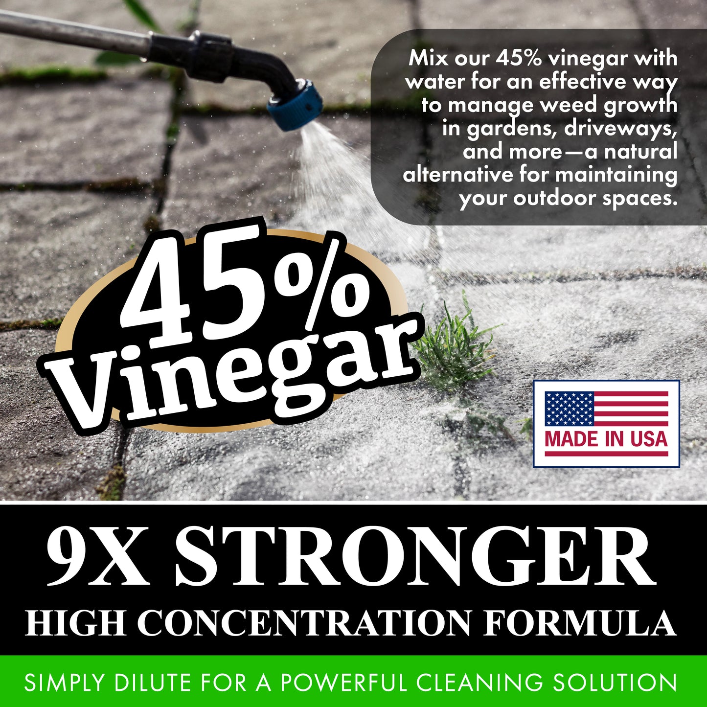 45% High Strength Vinegar (4 Gallons) 9x Strength Multi-Purpose Solution