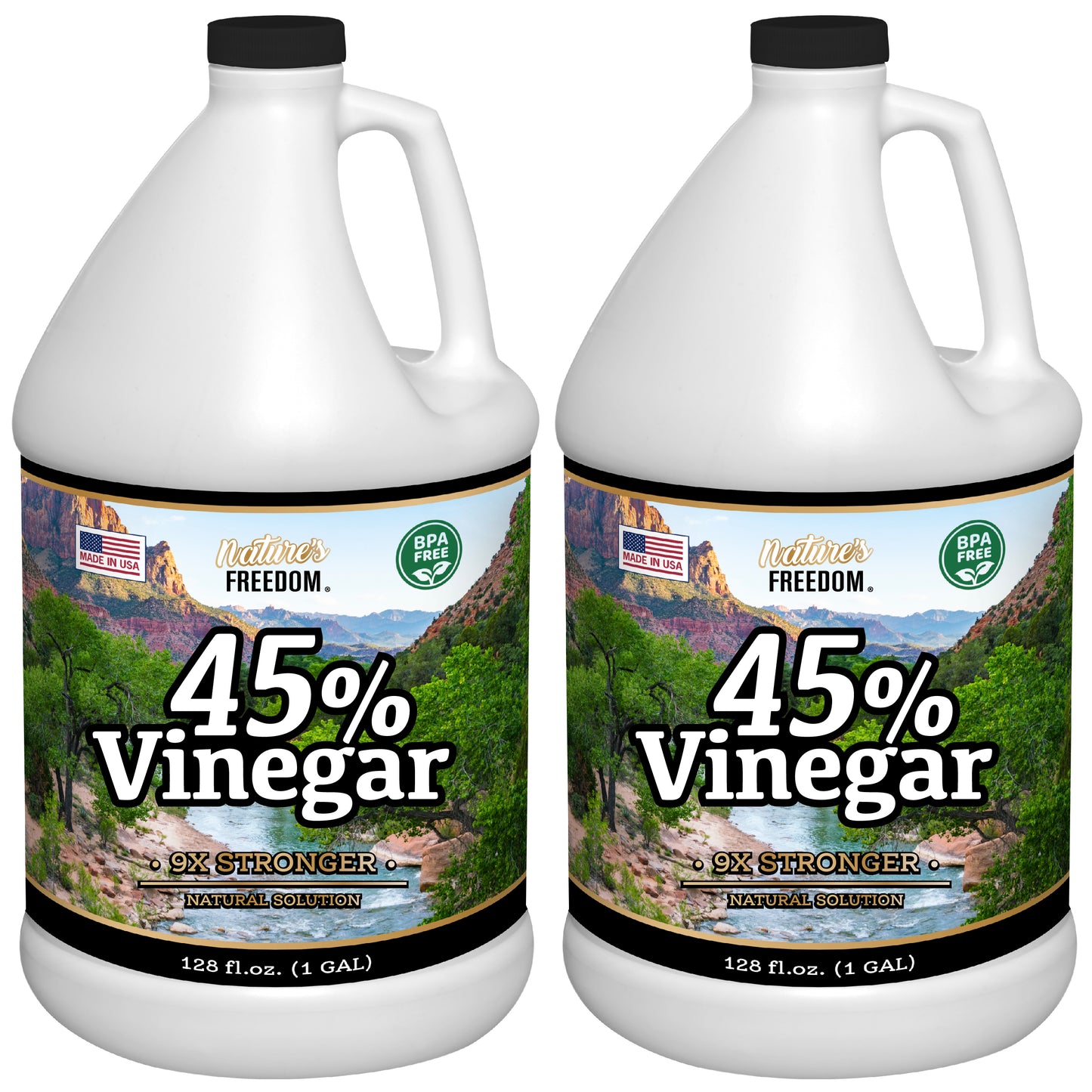 45% High Strength Vinegar (2 Gallons) 9x Strength Multi-Purpose Solution