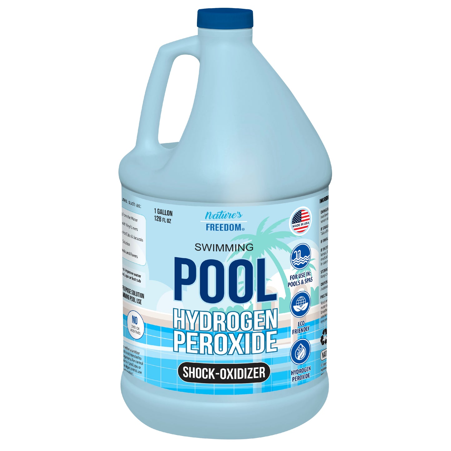 12% Hydrogen Peroxide Swimming Pool and Spa Non-Chlorine Shock-Oxidizer (1 Gallon)