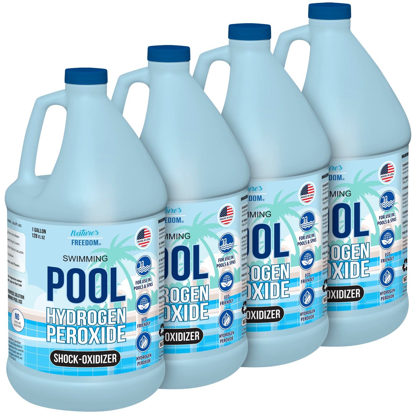 12% Hydrogen Peroxide Swimming Pool and Spa Non-Chlorine Shock-Oxidizer (4 Gallons)