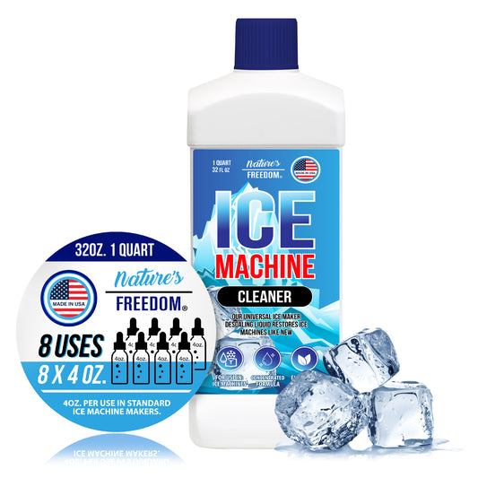 1 Quart Ice Machine Cleaner - Nickel-Safe Formula for Home and Commercial Use