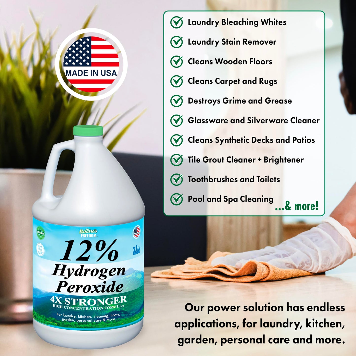 12% Hydrogen Peroxide, 1 Gallon