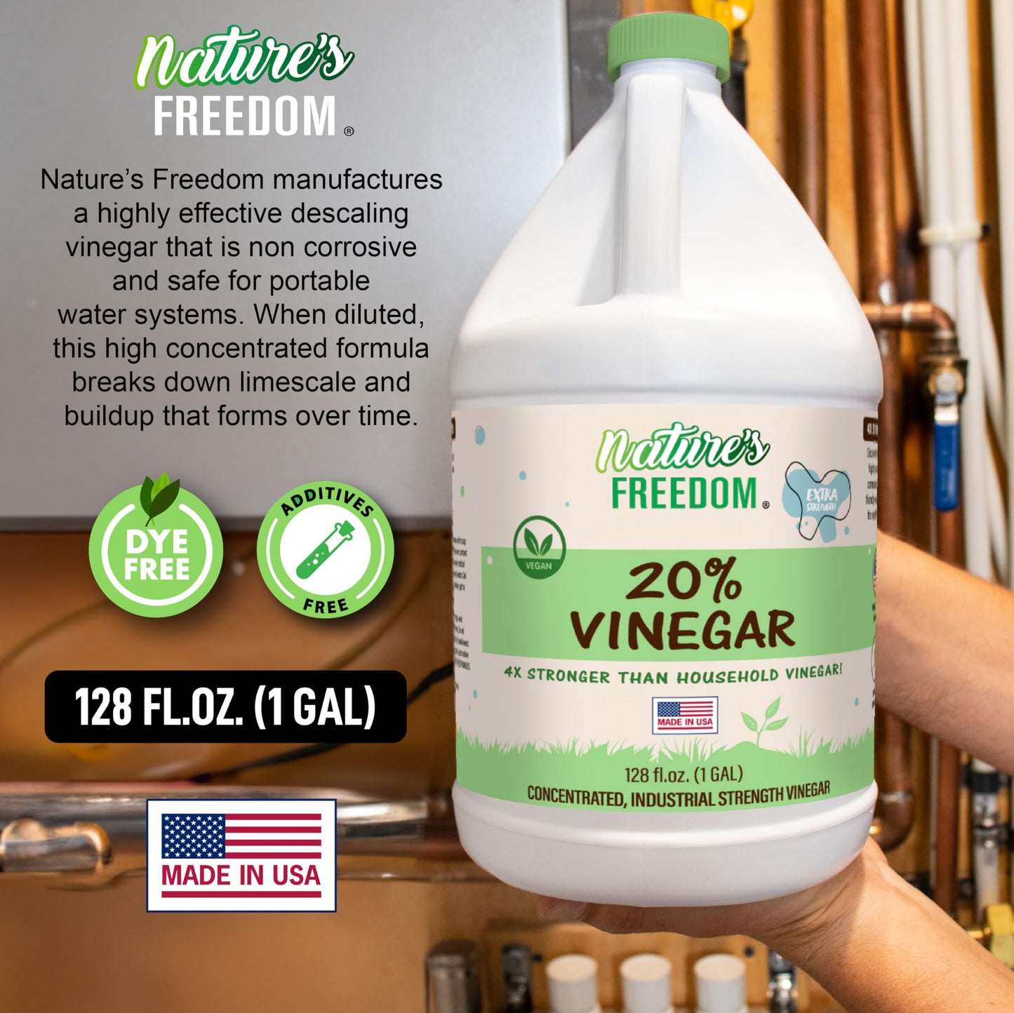 Nature's Freedom Descaling Vinegar