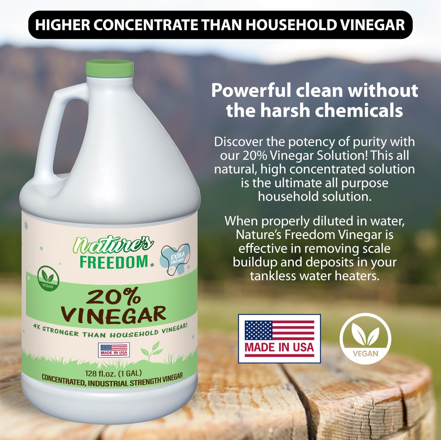 Nature's Freedom Descaling Vinegar