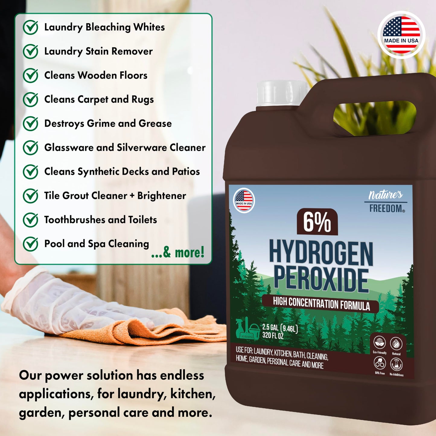 6% Hydrogen Peroxide 2.5 gallon